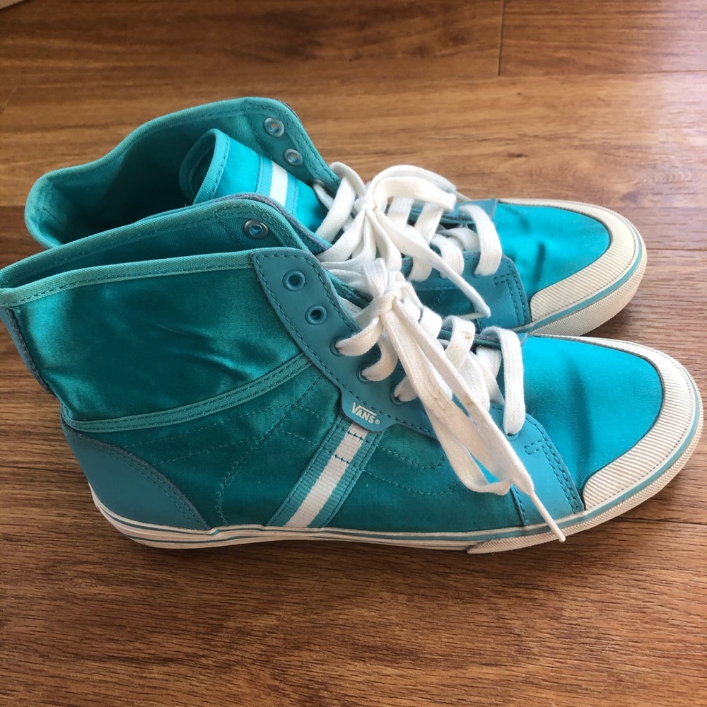 Vans satin hightop sneakers